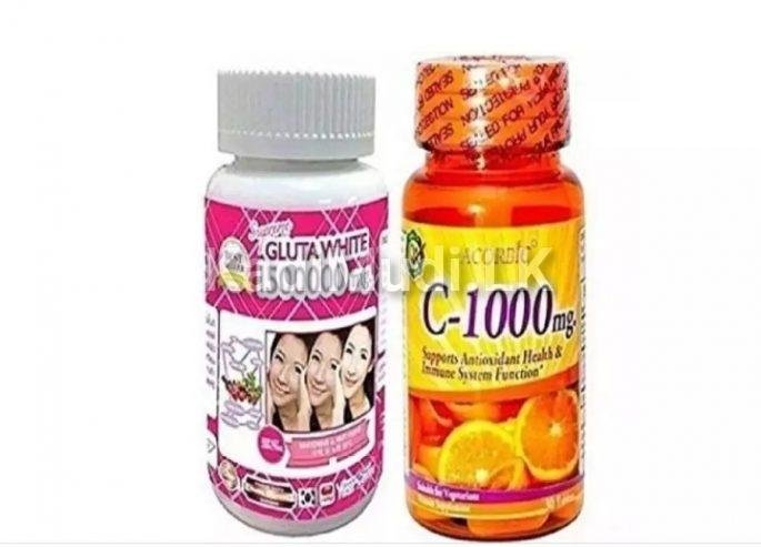 Glutathione Gluta White 1500000mg+ Ascorbic C-1000mg