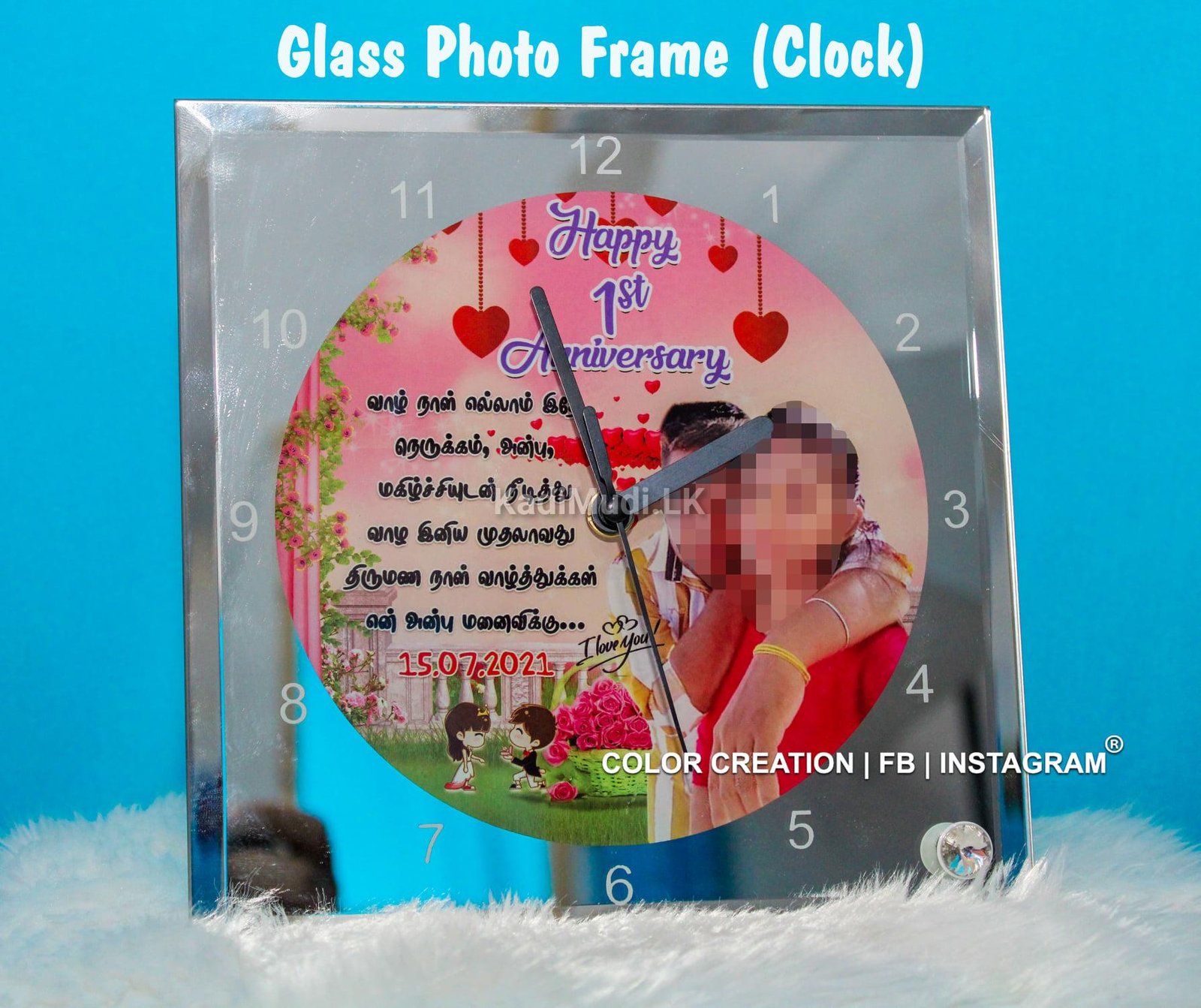 Glass Clock Sublimation