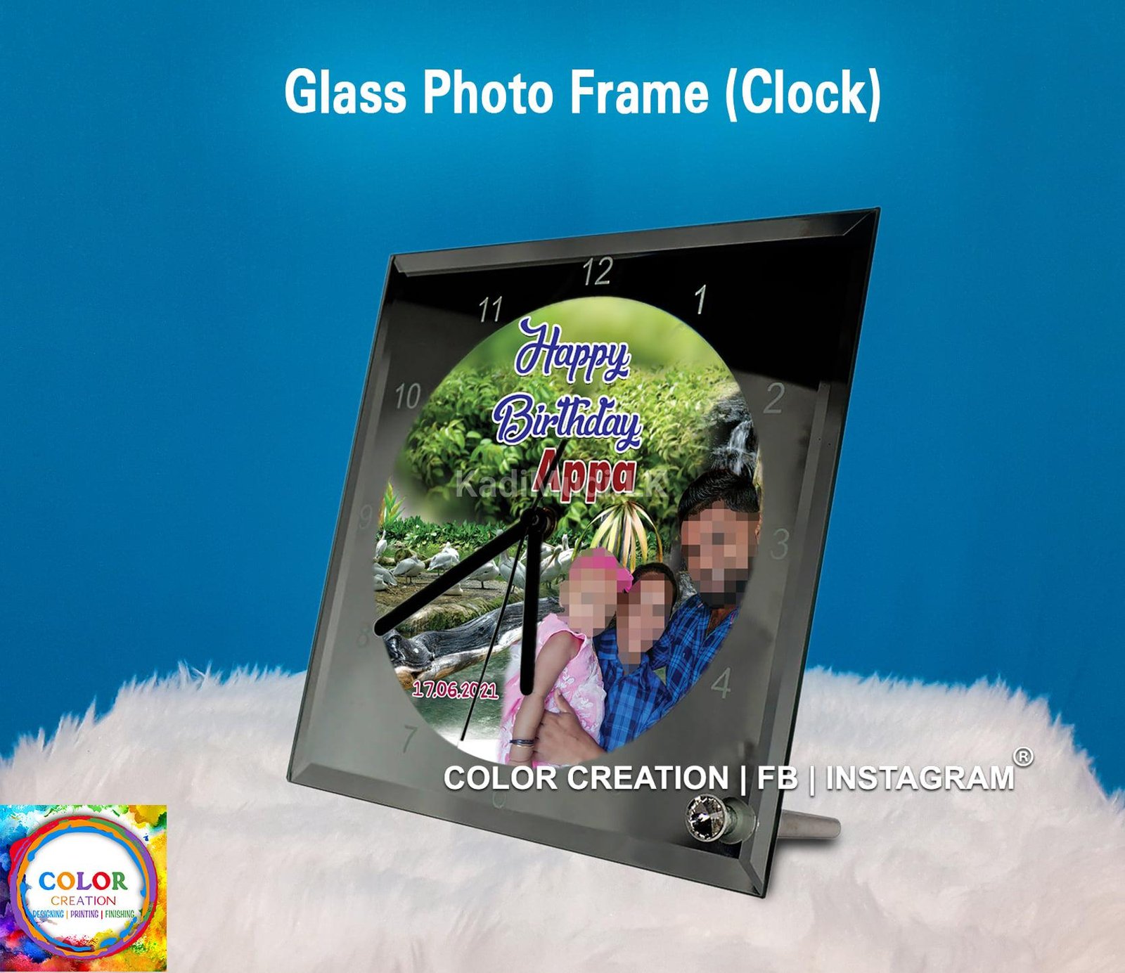 Glass Clock Sublimation