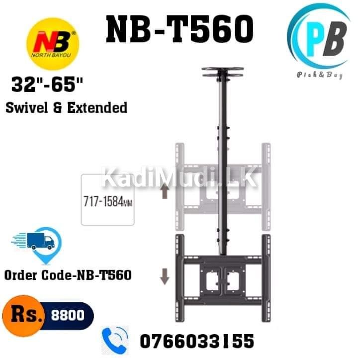 NB T-560 Ceiling TV Swivel Mount 65″