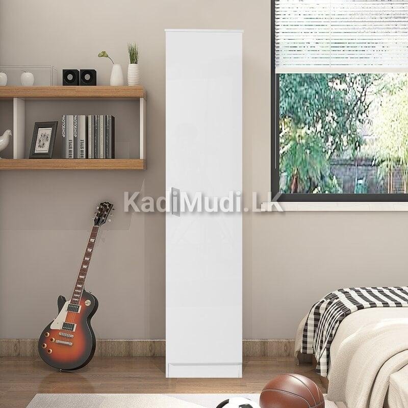 Single Door-Wardrobe-White (Soft-Close)