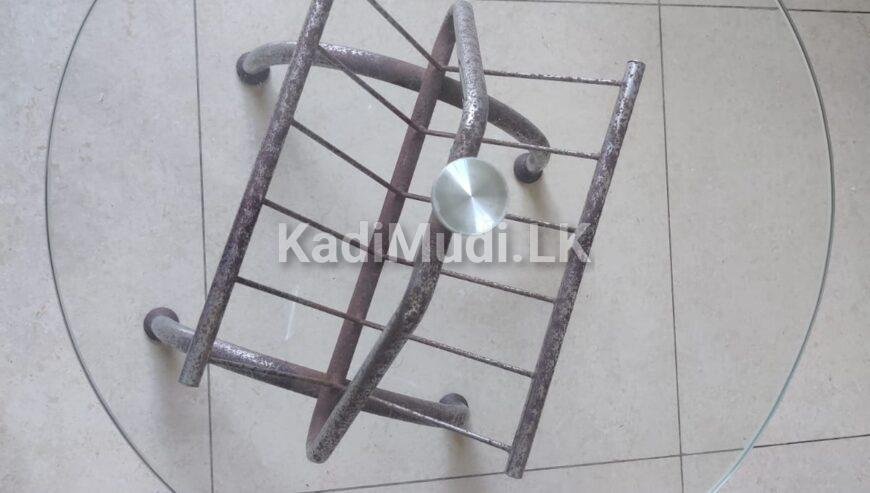 Used Glass Teapoy is Available for Immediate Sale