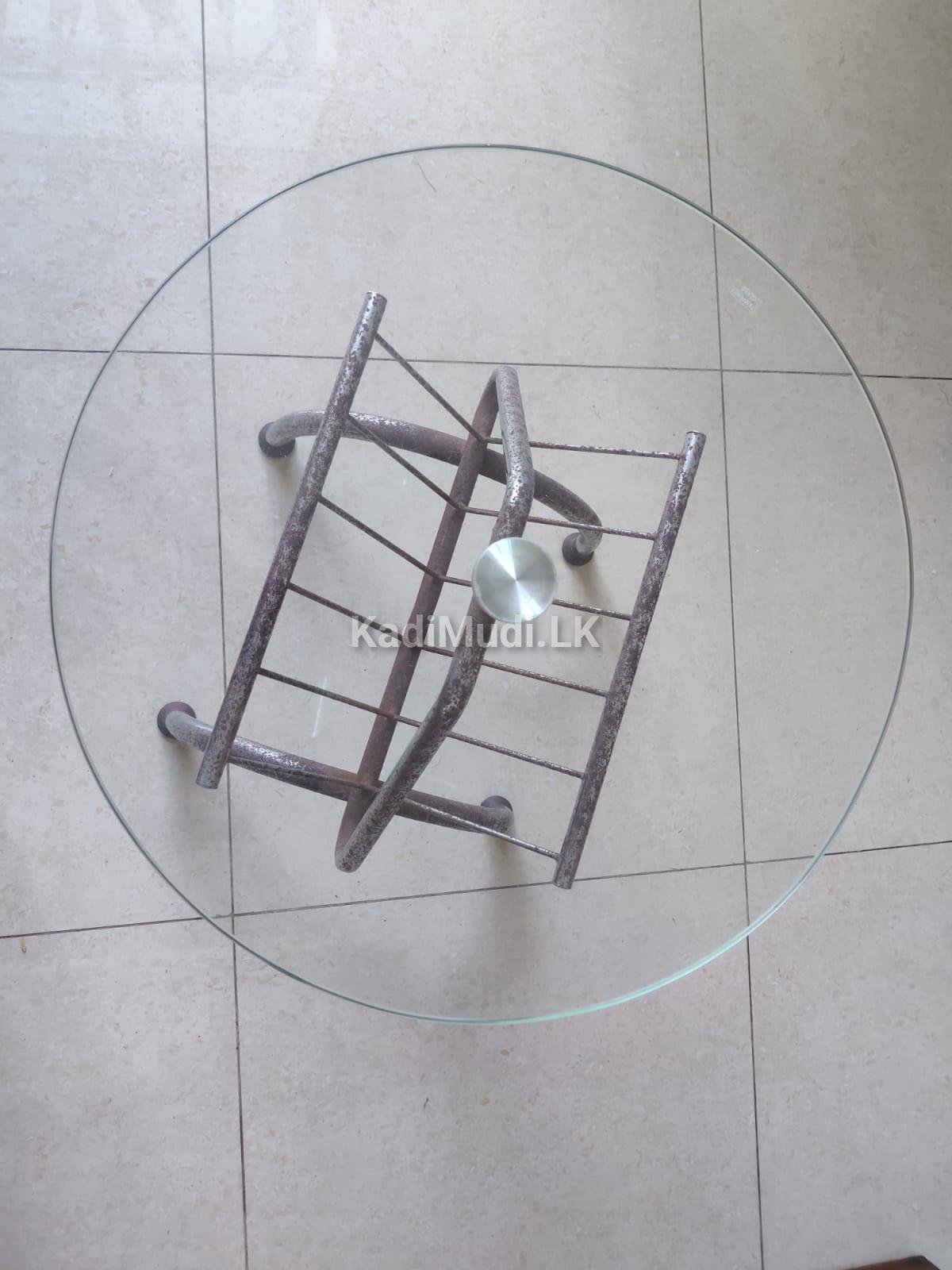 Used Glass Teapoy is Available for Immediate Sale