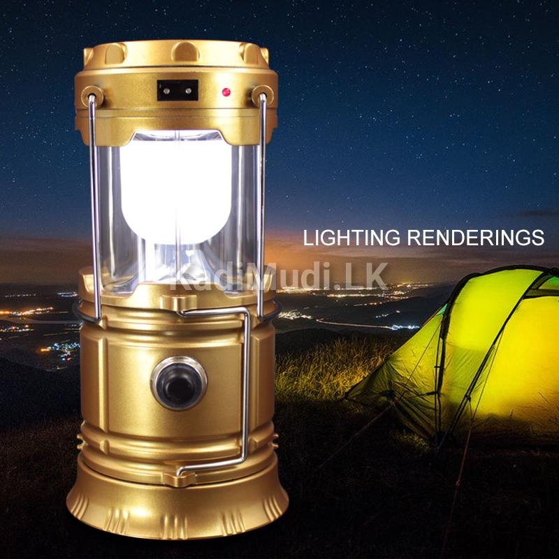 Rechargeable LED Camping Lantern Solar Flashlight