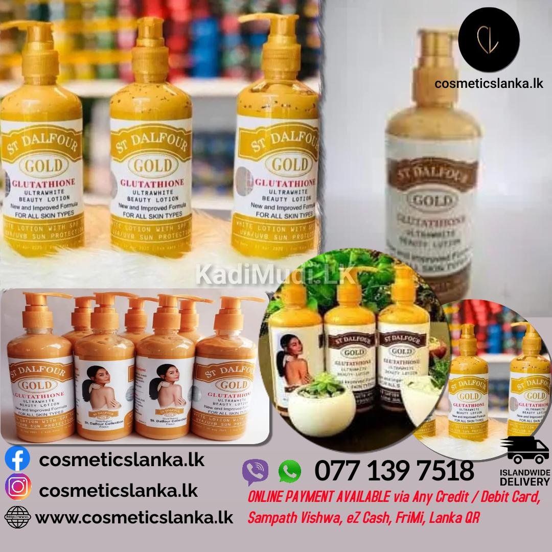 St Dalfour Gold Glutathione Whitening Body Lotion