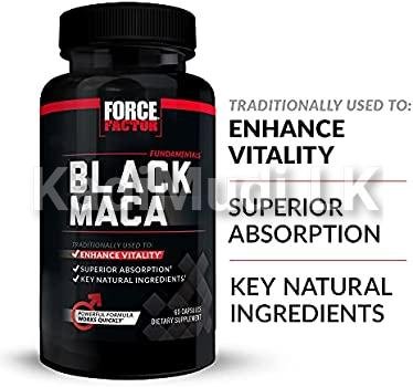 Force Factor Black Maca 60 Capsules in Sri Lanka