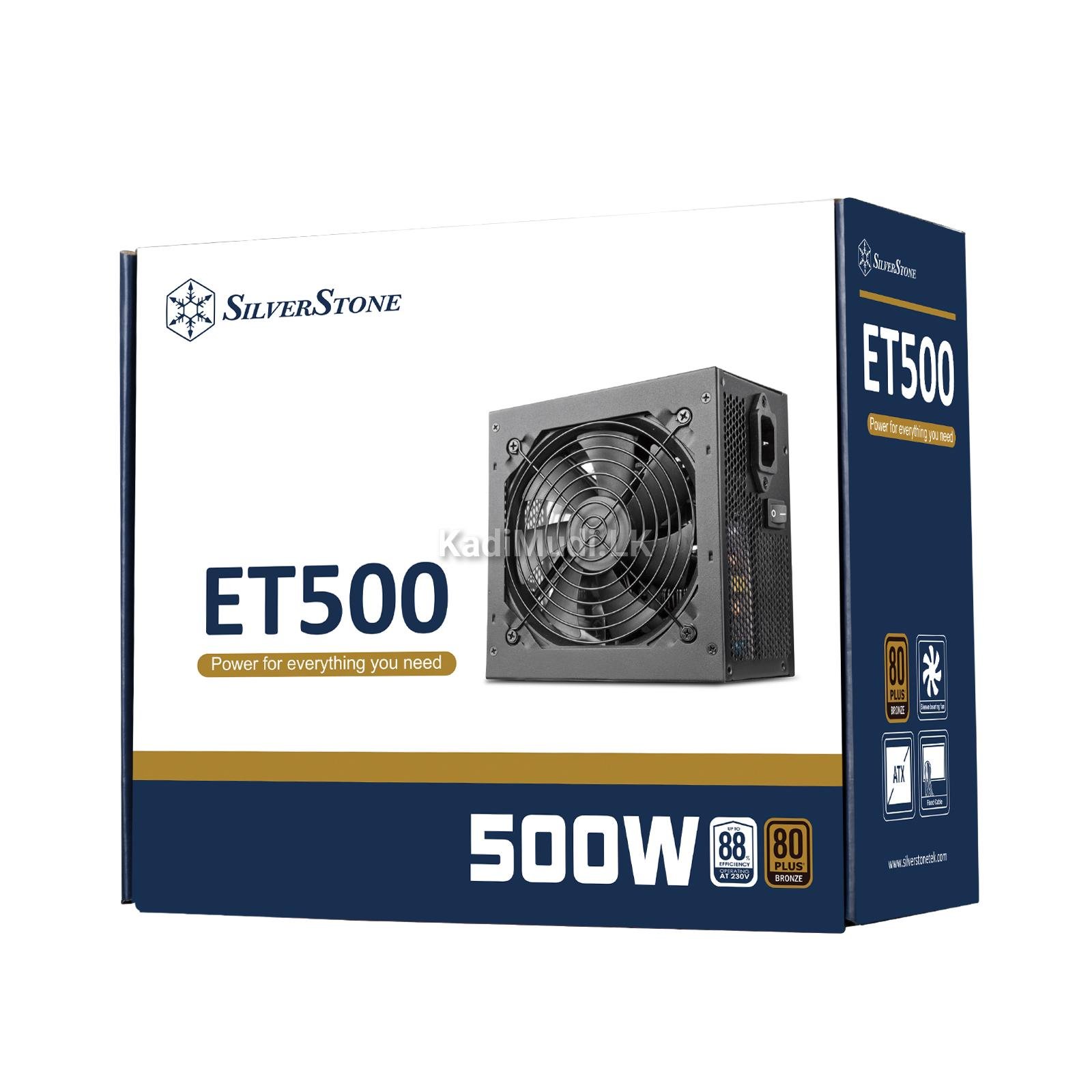 SilverStone ET500 80 PLUS Bronze Certified 500W AT