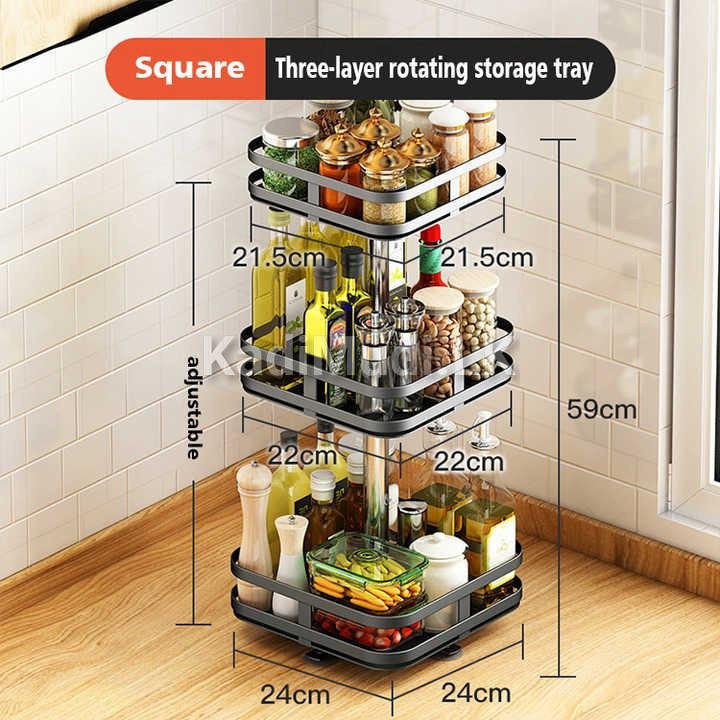 Factory Wholesale Can Rotating kitchen condiments