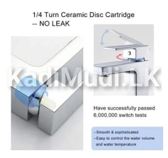 Modern Bathroom Square Basin Mixer Tap