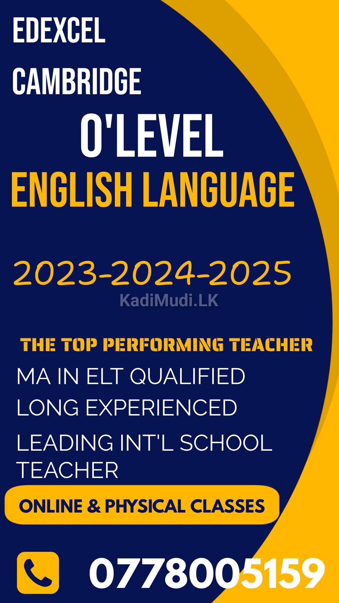 LONDON O LEVEL ENGLISH LANGUAGE