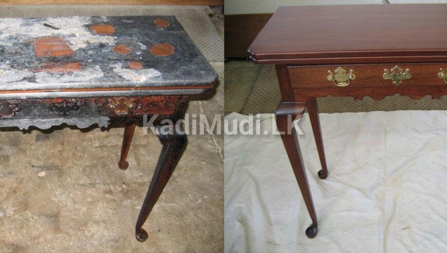 Wooden Furniture Polishing/ගෘහ භාණ්ඩ පොලිෂ් කිරිම