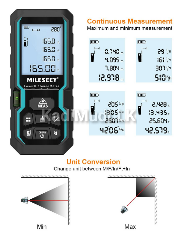 Mileseey S6 Laser Distance Meter SALE in Sri Lanka