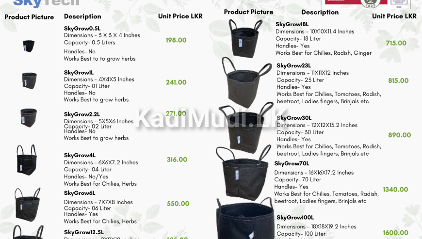 Fabric Grow Bags