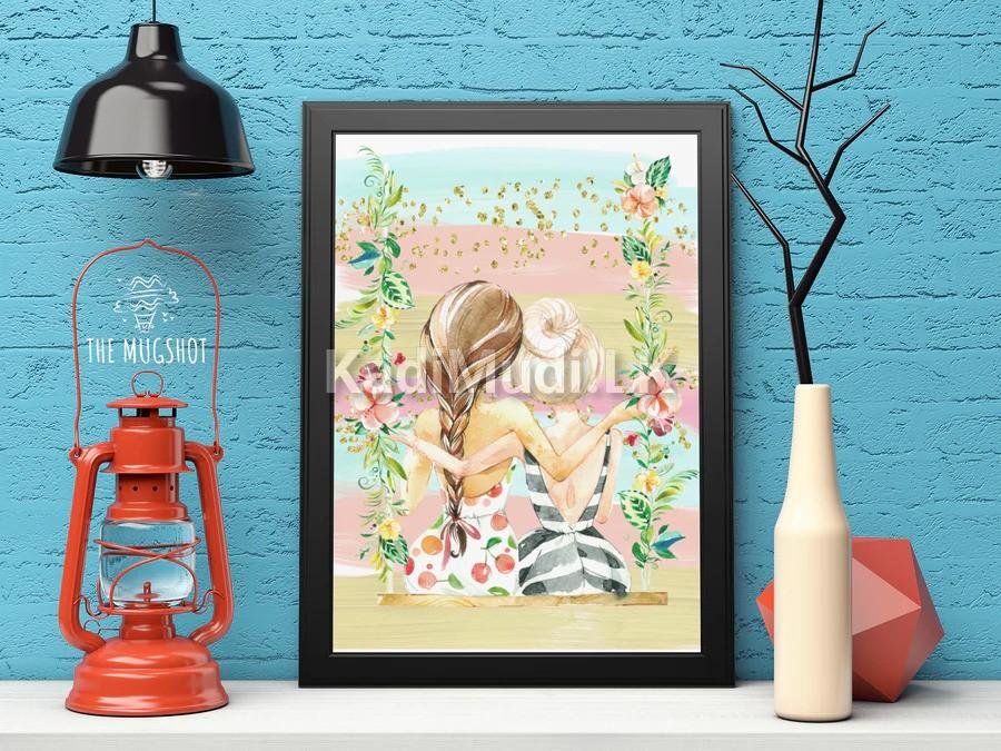 Forever Friends: Personalized BFF Frame