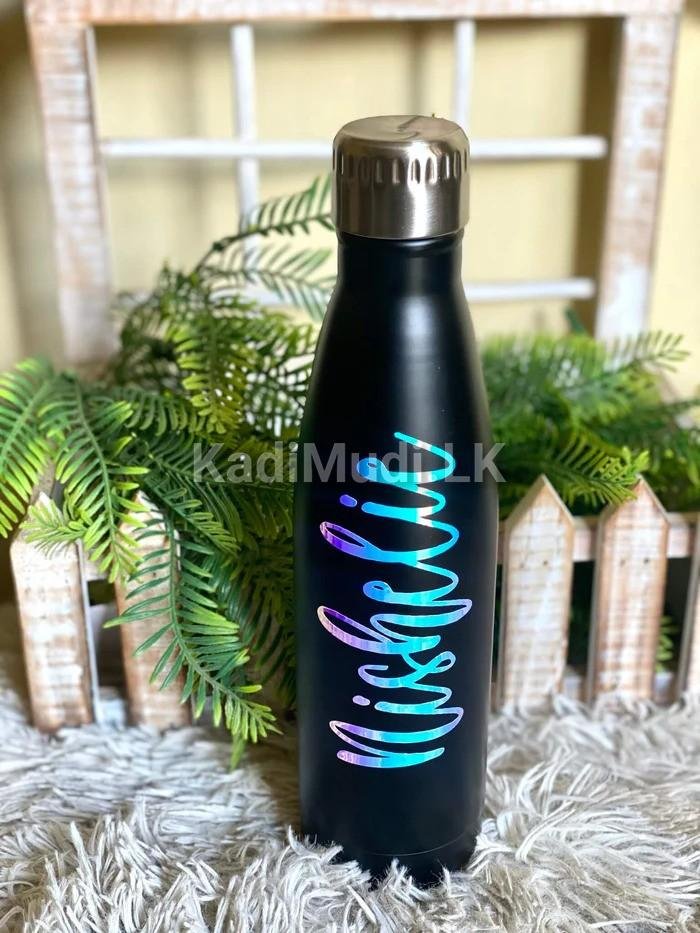 Stay Stylish with the Matte Black Flask Bottle