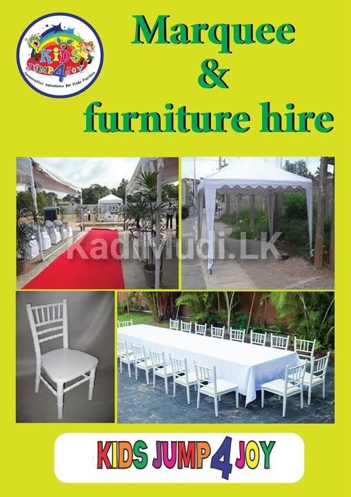 Marquee hire, Table and chairs hire, Party equipme