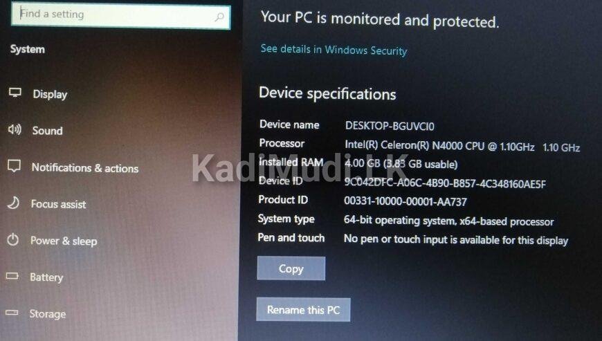 Lenovo Laptop 1TB SSD 4GB