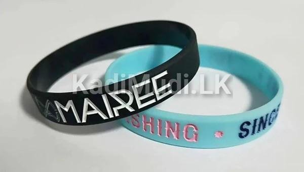 Custom Embossed/Debossed Silicone Wristbands in Sr