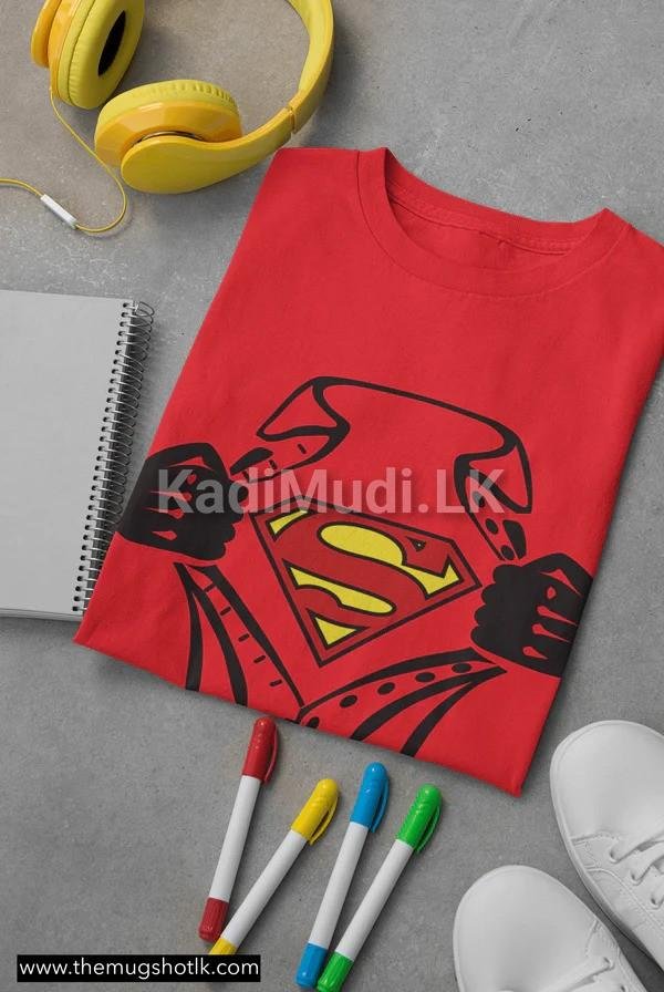 Superman Reveal Red Tee – Personalized Superhero