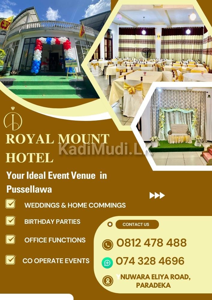 Banquet Hall in Pussellawa