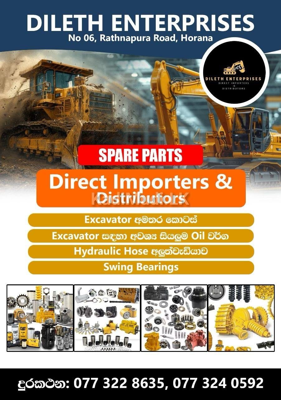 Excavator Parts Horana, Ratnapura