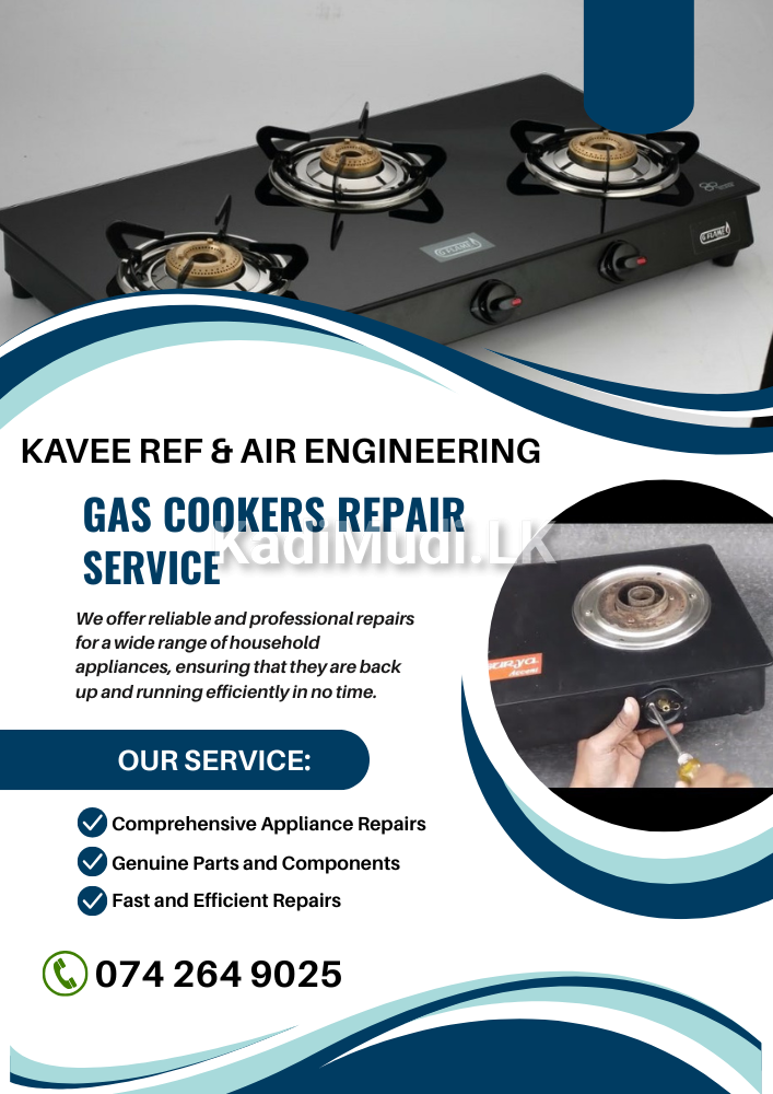 Gas Cooker Repairs Rathupaswala, Belummahara
