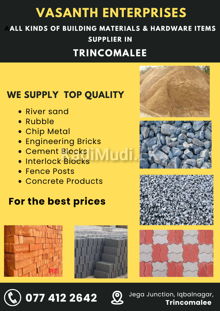 Building materials Trincomalee